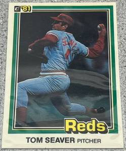 lot 353 image: 1981 Donruss Baseball Card #425 - Tom Seaver Cincinnati Reds