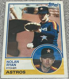 lot 358 image: 1983 Topps Baseball Card #360 - Nolan Ryan Houston Astros