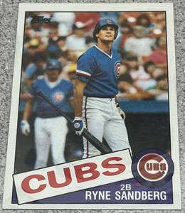 lot 363 image: 1985 Topps Baseball Card #460 - Ryne Sandberg Chicago Cubs