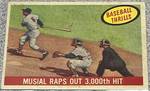 1959 Topps Baseball Card #470 - Stan Musial 3000th Hit