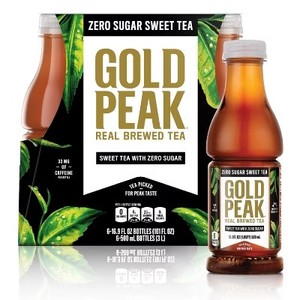lot 675 image: Gold Peak Zero Sugar Tea - 6pk16.9 fl oz Bottles BB November 2025