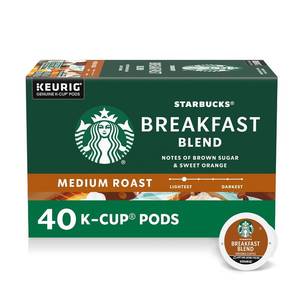 lot 811 image: Starbucks K-Cup Coffee Pods, Medium Roast Hot or Iced Coffee, Breakfast Blend, 40 Keurig Pods. BB February 6,26
