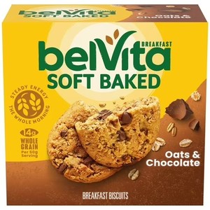 lot 816 image: belVita Soft Baked Breakfast Bars, Oats & Chocolate, 5 Packs (1 Biscuit Per Pack) Jan,20, 2026