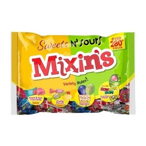 lot 824 image: Mixins Halloween Sweets N Sour Chewy and Hard Candy Bag - 60oz BB 4, 2027