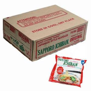 lot 828 image: Sapporo Ichiban Japanese Style Noodles, Original 3.5 oz., 24 pk. BB Sep 10, 2025