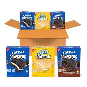 lot 845 image: OREO Cakesters Soft Snack Cakes Variety Pack, 3-5 Count Packs (15 Total Snack Packs, 5 Per Flavor) May and June 2026