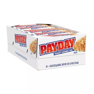 lot 853 image: PAYDAY Peanut Caramel Candy, 1.85 oz., 24 pk. BB 082025