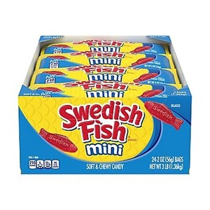 lot 864 image: Swedish Fish Mini Soft & Chewy Candy Snack Packs, 24 pk.2 oz. NOV 21, 2025