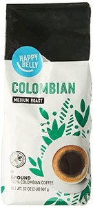 lot 906 image: Amazon Brand - Happy Belly Colombian Ground Coffee, Medium Roast, 2 Pound (Pack of 1) BB JAN 5,2026