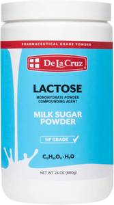 lot 907 image: De La Cruz Lactose Powder, Pure Lactose Monohydrate Milk Sugar NF Grade, Powdered Milk, Milk Powder for Baking, 24 oz BB 72029