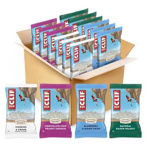 lot 908 image: CLIF BAR - Energy Protein Bars - Variety Pack - 4 Flavors - Made with Organic Oats - Energy Bars - Non-GMO - (12 Pack) BB 9426
