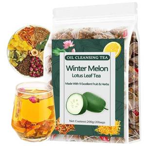 lot 919 image: Winter Melon Lotus Leaf Tea, Oil Cleansing Tea (10g20Bags)200g Chrysanthemum Herbal Tea Wax Gourd Lotus Leaf Herbal Teabag, 9 Ingredients Natural Blend Formula (1PCS20Teabags) BB 101526