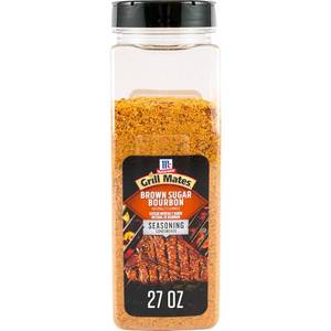 lot 921 image: McCormick Grill Mates Brown Sugar Bourbon Seasoning, 27 oz - One 27 Ounce Container of Brown Sugar Bourbon Seasoning Made of Molasses, Red Bell Peppers, and More for Steak, Poultry, and Vegetables BB MAY 20,2026
