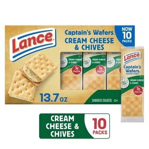 lot 924 image: Lance Captains Wafers Cream Cheese and Chives Sandwich Crackers - 13.7oz FEB 7, 2026