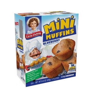 lot 933 image: Little Debbie Blueberry Mini Muffin Pouches - 8.44oz5ct BB MAR 30,26