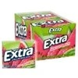 lot 954 image: Extra Sweet Watermelon Sugar Free Chewing Gum - 9 Count Bulk Box BB JAN 22, 2027