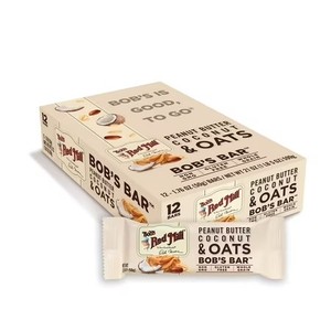 lot 964 image: Bobs Red Mill Peanut Butter Coconut & Oats Bobs Bar 12 - 1.76 oz Bars BB DEC 8,2026
