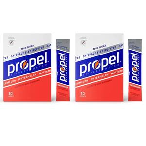 lot 974 image: Propel Powder Packets, Watermelon With Electrolytes, Vitamins and No Sugar, 20 Count (Pack of 2) - in GARIZZE Box BB NOV 28, 25