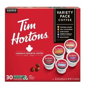 lot 977 image: Tim Hortons Medium Roast Variety K-Cup Coffee Pods - Compatible with Keurig Brewers - 30 ct BB 522026
