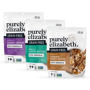 lot 986 image: Purley Elizabeth Keto Granola Best Sellers Variety Pack, Made with Nuts and Seeds, Grain-Free, Gluten-Free, Non-GMO (3ct, 8oz Bags) BB 2152026