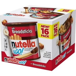 lot 1012 image: Nutella and Go Hazlenut Spread with Breadsticks Ferrero 16 Pack - 1.8 Ounce Each BB May 9, 2025