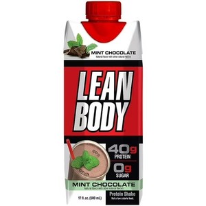 lot 1039 image: Lean Body Protein Shake - Mint Chocolate (12 Drinks) BB SEPT 28,2025