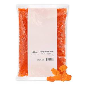 lot 1047 image: Albanese Candy, Orange Gummi Bears, 5-pound Bag 12824
