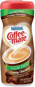lot 1058 image: Nestle Sugar Free Chocolate Creme Coffee Mate, 10.2 oz, New Flavour BB March 20,2025
