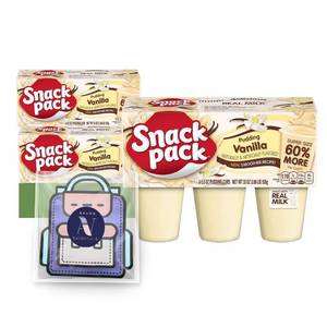 lot 1112 image: Lot of 2, Snack Pack Cups of Vanilla Flavor BB AUG 2026