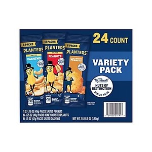 lot 1114 image: Planters Individual Variety Pack, 24 pk. BB DEC 2025