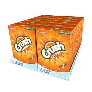 lot 1131 image: Orange Crush- Powder Drink Mix - Sugar Free & Delicious, Makes 72 flavored water beverages. BB 712022