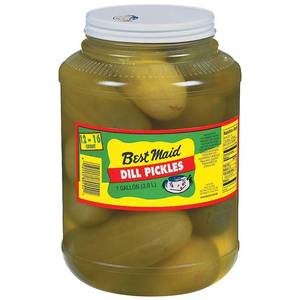 lot 1165 image: Best Maid Dill Pickles, 1 gal. BB OCT 2025