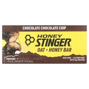 lot 1166 image: Honey Stinger Oat  Honey Bar, Chocolate Chocolate Chip, 12 Bars, 1.48 oz (42 g) Each 3192025