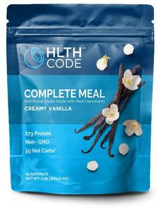 lot 1173 image: HLTH Code Complete Meal Replacement Shake - Healthiest Meal Replacement  Healthiest You  Keto Friendly  High Protein  Low Carb  Collagen  Gluten Free  Creamy Vanilla Flavor (15 servings) 526