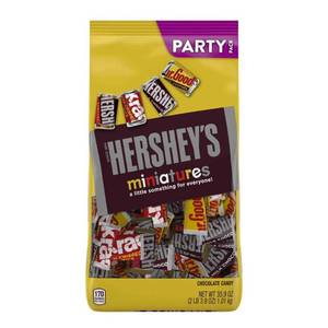 lot 1180 image: Hersheys Miniatures Chocolate Candy Assortment, 35.9 oz - Perfect for Candy Dishes and Dessert Recipes BB 926