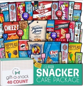 lot 1194 image: Gift A Snack Holiday, Christmas Stocking Stuffer Healthy Snack Box Care Packag. BB 9152026