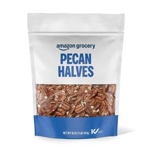 lot 1203 image: Amazon Grocery, Pecan Halves, 16 Oz (Previously Happy Belly, Packaging May Vary) Sept 7, 2026