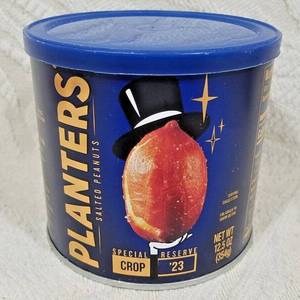 lot 1205 image: Lot of 3, PLANTERS SPECIAL RESERVE SALTED PEANUTS - CROP 23 - 12.5 Oz CAN BB 71225