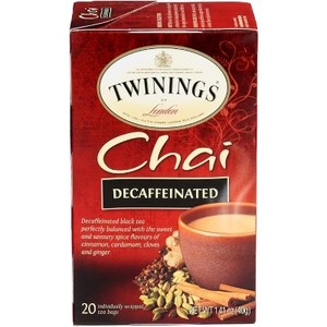 lot 1217 image: Twinings Decaf Chai Tea 1 each - 20 Bags BB July 8,2027