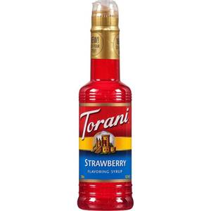 lot 1228 image: Torani STRAWBERRY 375 ML BB OCT 2026