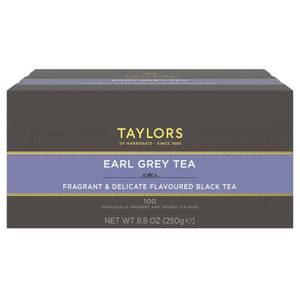 lot 1231 image: Taylors of Harrogate Earl Grey, Black Tea, Individually Wrapped Bags, 80 Count (Pack of 1), Fragrant, Delicate & Light, Caffeinated, Enjoy Hot or Iced, 80 Teabags BB 72026