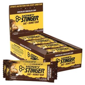 lot 1241 image: Honey Stinger Oat  Honey Bar, Chocolate Chocolate Chip, Energy Packed Food to Prepare for Exercise, Endurance & Performance, Sports Nutrition Snack, Pre-Workout, Protein, Gluten Free, 8 Pack BB 82025