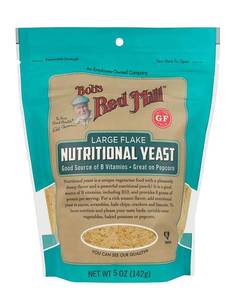 lot 1255 image: Bobs Red Mill Gluten Free Large Flake Nutritional Yeast, Resealable Stand up Bag, 5 OZ (pack of 1) BB FEB 25