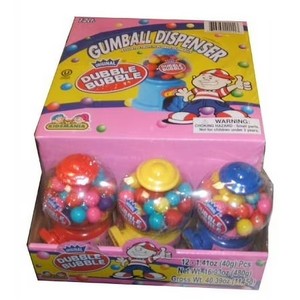lot 1300 image: Kidsmania  Dubble Bubble Mini Gumball Machine (Pack of 12) BB May,2026