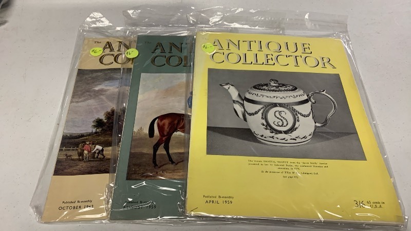 lot 169 image: Collector Magazine and Auction Catalog Set from 1959-1962