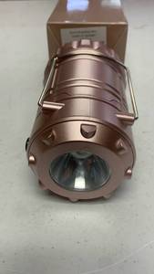 lot 37 image: One Pc BrightEase Mini Lantern with Spotlight, rose gold color