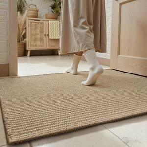 lot 266 image: Jute Front Door Mat Indoor Entrance Indoor Door Mat Rugs for Entryway Entry Entrance Mats Inside Doormat Welcome Mats Boho 17x36 - Retail $30