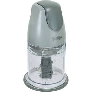 lot 317 image: Ninja QB900B Master Prep Food Processor Blender with 48 oz Pitcher & 16 oz Chopping Bowl, Perfect for Frozen Blending & Chopping, 400 Watts, Dishwasher Safe, Countertop, Grey - Retail $64