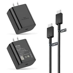lot 362 image: Z Flip Super Fast Charger Type C,45W USB C Wall Charger Fast Charging for Samsung Galaxy S26 UltraS24S23S25��Galaxy Z Flip7 Flip 6Flip5 Z Fold 76 & 10FT Long Type C Charging Cable 2Pack - Retail $23