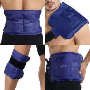 lot 364 image: REVIX Ice Pack for Injuries Reusable Gel for Lower Back, Cold Packs for Back Shoulder, Elbow, Hip, Leg, Wrap Around Entire Knee, Soft Cold Compress,16 � 9 Navy - Retail $21